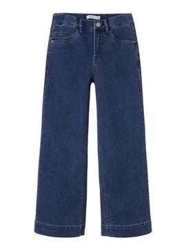 Pantaloni Name It Rosa Wide Jeans Blu per Bambina