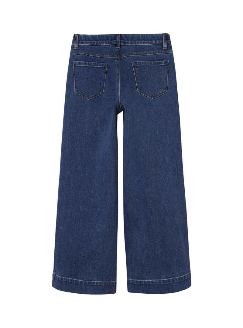 Pantaloni Name It Rosa Wide Jeans Blu per Bambina