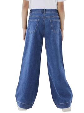 Pantaloni Name It Rosa Wide Jeans Blu per Bambina