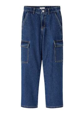 Pantaloni Name It Rosone Wide Cargo per Bambina