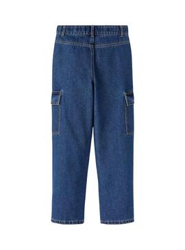 Pantaloni Name It Rosone Wide Cargo per Bambina