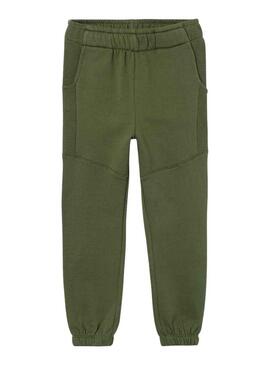 Pantaloni Name It Nyller Verde per Bambino