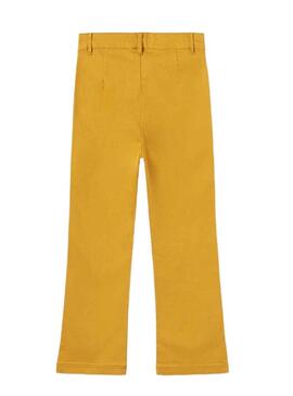 Pantaloni Mayoral Tachuelas Tascas Giallo Bambina