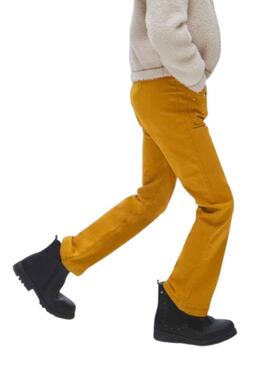 Pantaloni Mayoral Tachuelas Tascas Giallo Bambina