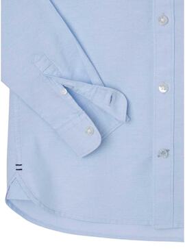 Camicia Pepe Jeans Divoll Oxford Blu per Bambino