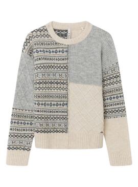 Pullover Pepe Jeans Viri Patchlavoro Jacquard Bambina