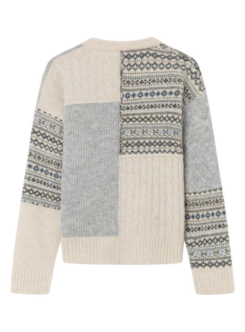 Pullover Pepe Jeans Viri Patchlavoro Jacquard Bambina