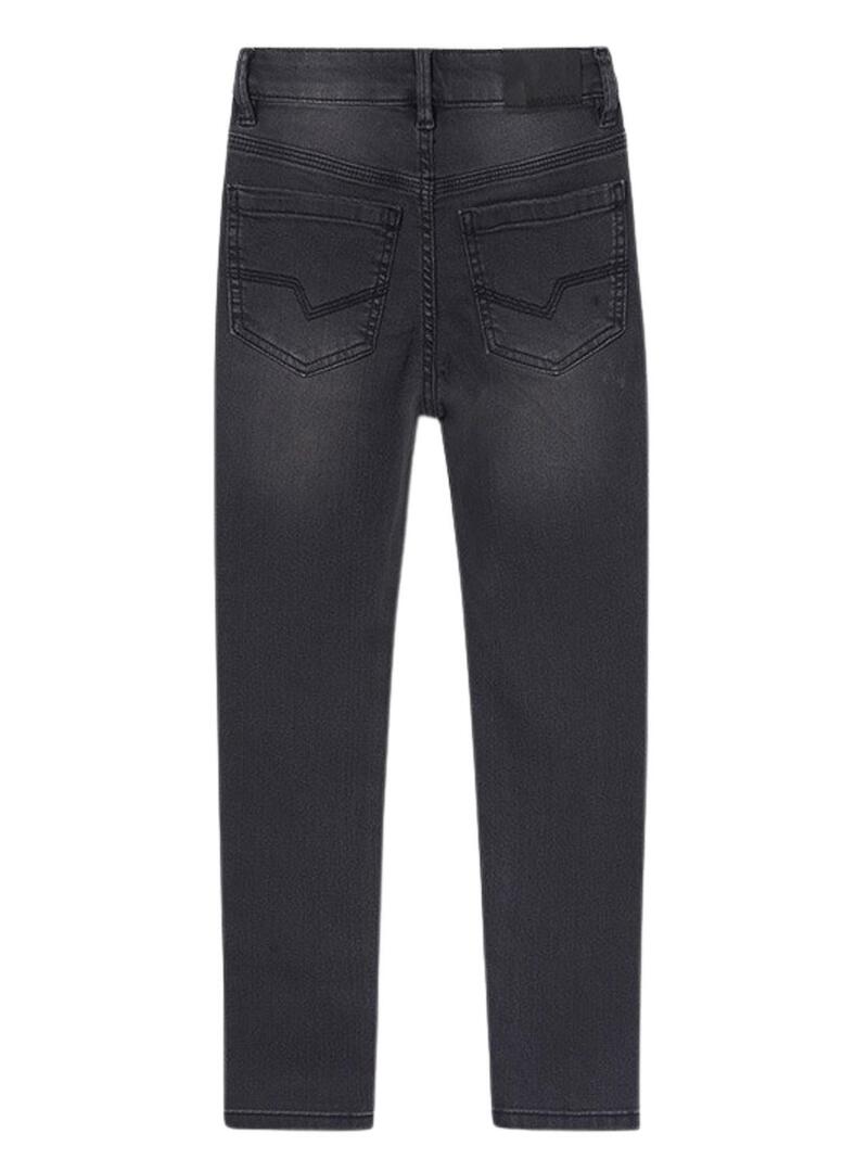 Pantaloni Jeans Mayoral Denim Skinny Grigio Bambino