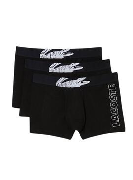 Pack 3 Mutande Lacoste Boxers Nero Uomo