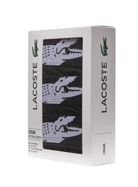 Pack 3 Mutande Lacoste Boxers Nero Uomo