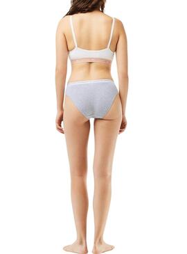 Pack 3 Mutandine Lacoste Culotte Grigio per Donna