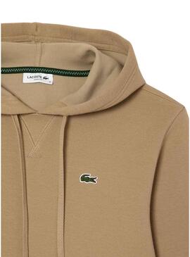 Felpa Lacoste Leone Beige per Donna