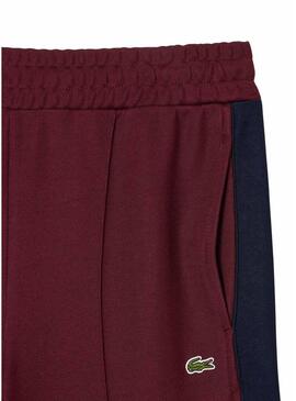 Pantaloni Lacoste Parigi Interlock Bordeaux Donna