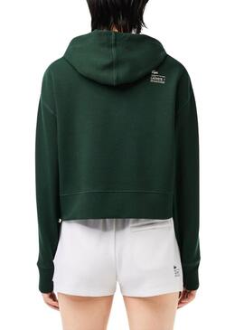 Felpa Lacoste Jogger Verde per Donna