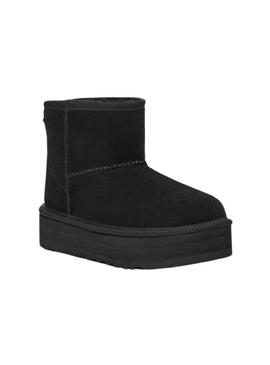 Stivales UGG Classic Mini Platform Nero per Bambina