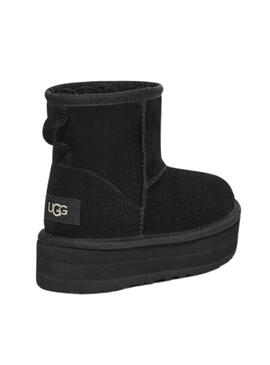 Stivales UGG Classic Mini Platform Nero per Bambina