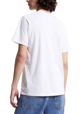 T-Shirt Tommy Jeans Entry Concerto Bianco Uomo