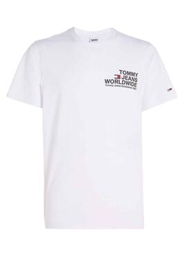 T-Shirt Tommy Jeans Entry Concerto Bianco Uomo