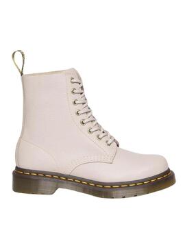 Stivales Dr Martens 1460 Pascal Vintage Beige Donna