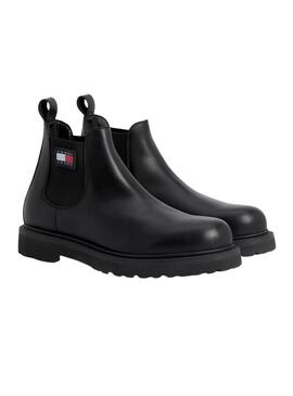 Stivaletto Tommy Jeans Nappa Nero Uomo