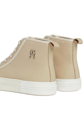 Sneakers Tommy Hilfiger TH Pelle Beige Donna