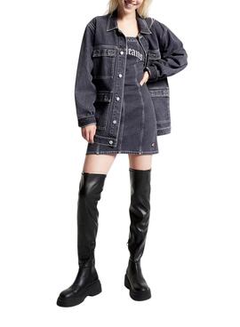 Stivales Tommy Jeans Over The Ginocchio Nero Donna