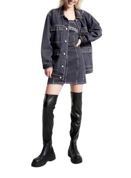 Stivales Tommy Jeans Over The Ginocchio Nero Donna