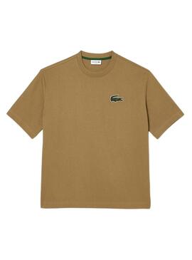 T-Shirt Lacoste Loose Fit Eco Marrone Uomo Donna