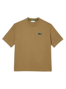 T-Shirt Lacoste Loose Fit Eco Marrone Uomo Donna