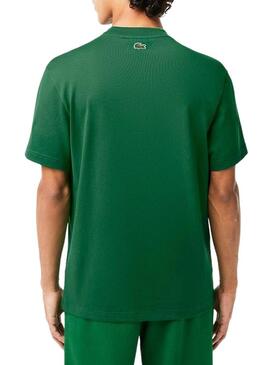 T-Shirt Lacoste Knitted Imbottito Verde Uomo