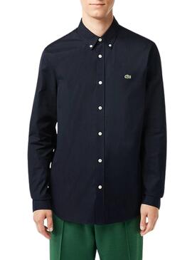 Camicia Lacoste Casuale Regular fit Blu Navy Uomo