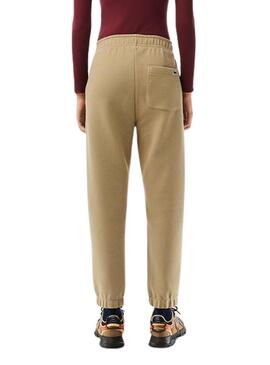 Pantaloni Lacoste Sport Jogger Marrone Donna