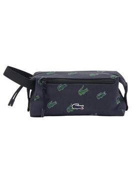 Borsa da toilette Lacoste Blu Navy Uomo Donna