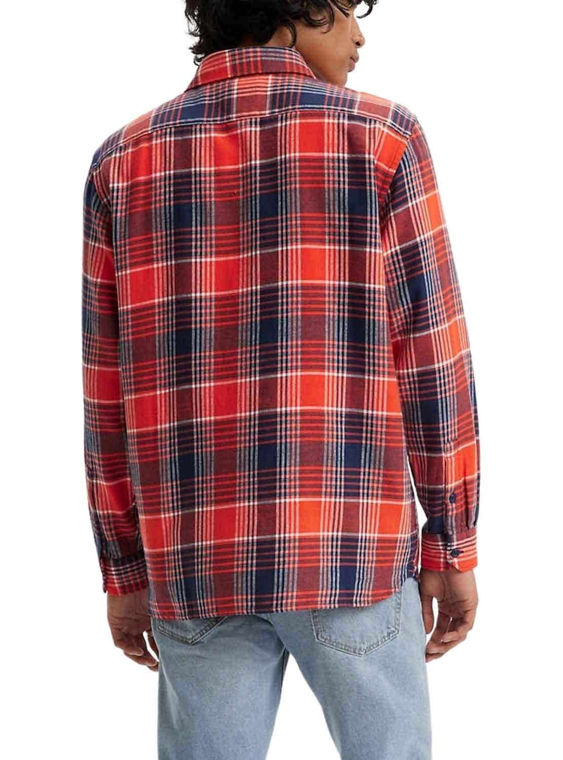 Camicia Levis Jackson Worker Rosso per Uomo