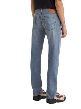 Pantaloni Jeans Levis 501 Original Blu per Homb