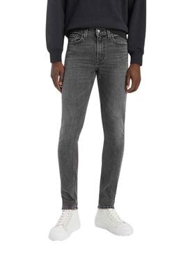 Pantaloni Jeans Levis Skinny Taper Grigio Uomo