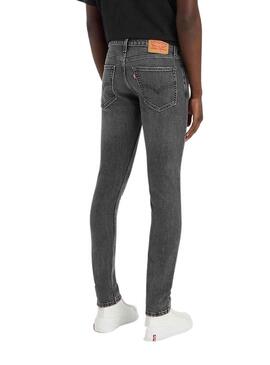 Pantaloni Jeans Levis Skinny Taper Grigio Uomo