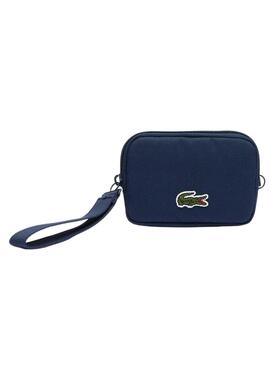 Monedero Lacoste Zip Wallet Blu Navy per Donna