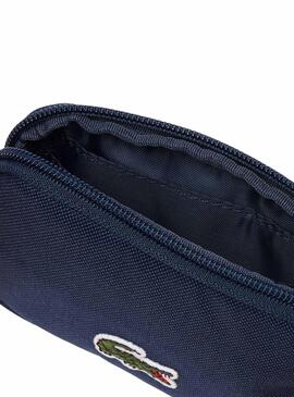 Monedero Lacoste Zip Wallet Blu Navy per Donna