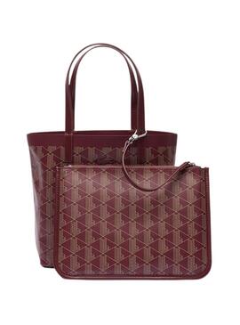 Borsa Lacoste Zely Shopping Bag Bordeaux Donna