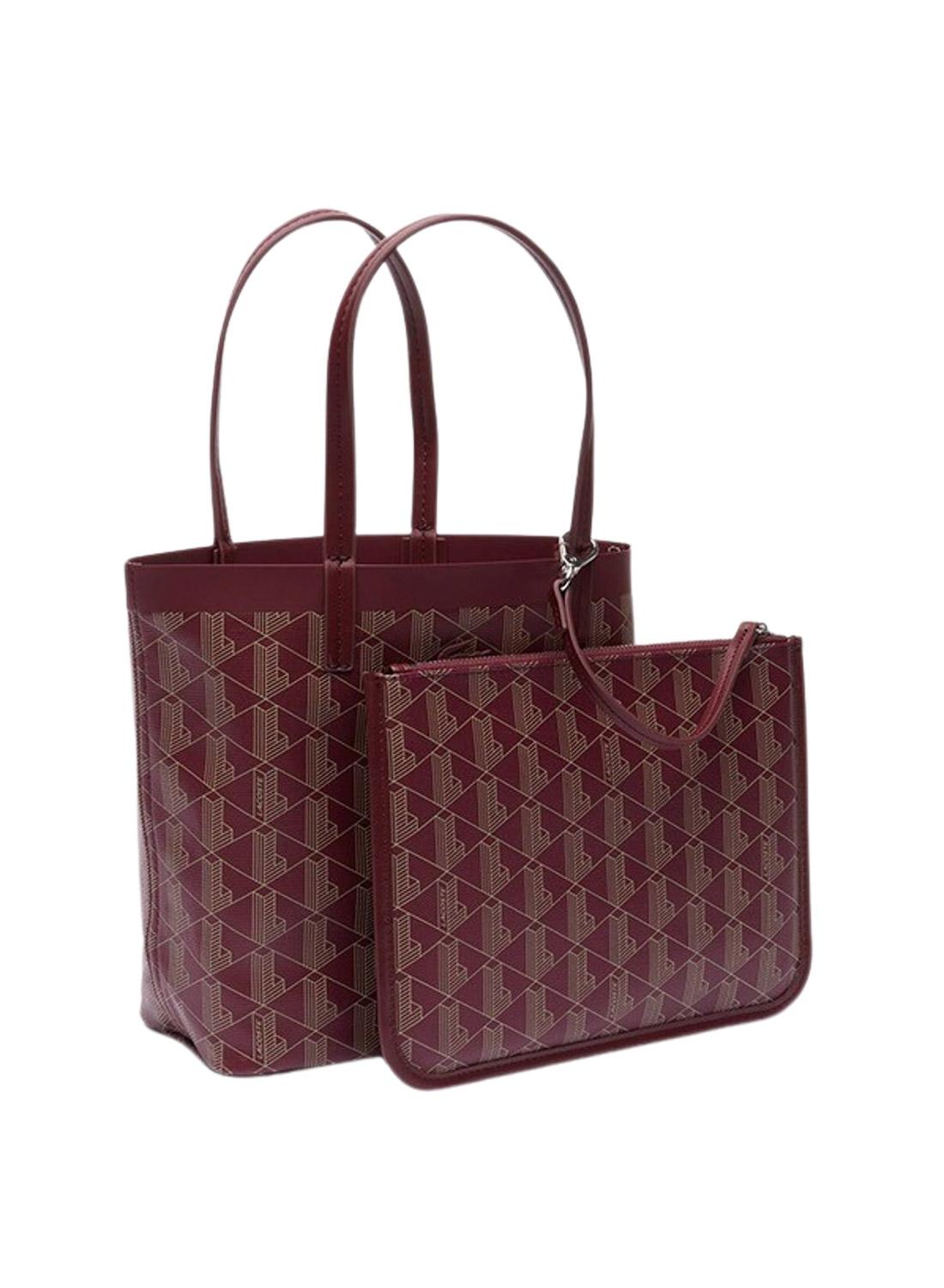Borsa Lacoste Zely Shopping Bag Bordeaux Donna