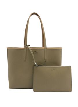 Borsa Lacoste Shopping Bag Reversible Beige Donna