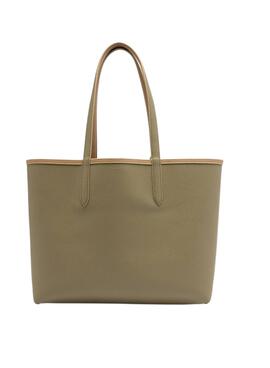 Borsa Lacoste Shopping Bag Reversible Beige Donna