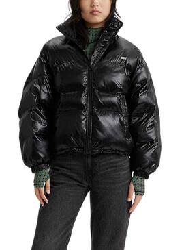 Giacca Levis Retro Puffer Nero per Donna