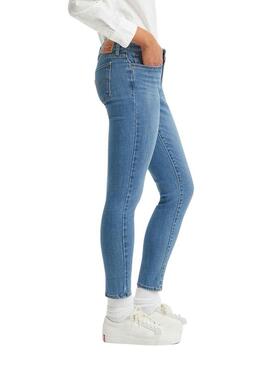 Pantaloni Levis 711 Skinny New Blu per Donna