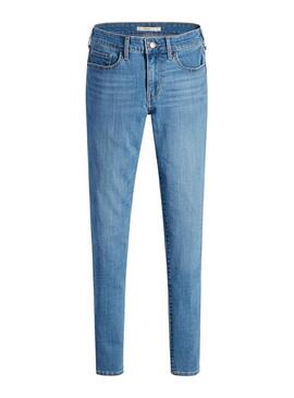 Pantaloni Levis 711 Skinny New Blu per Donna