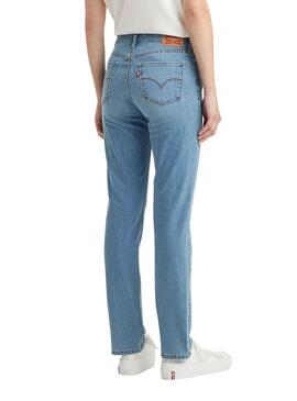 Pantaloni Jeans Levis 312 Shaping Slim Blu Donna