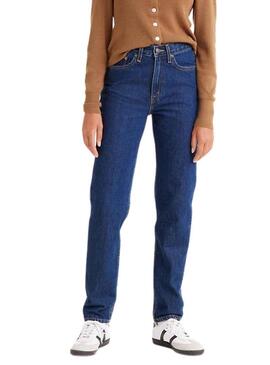 Pantaloni Jeans Levis 80S Mom Jeans Blu Donna