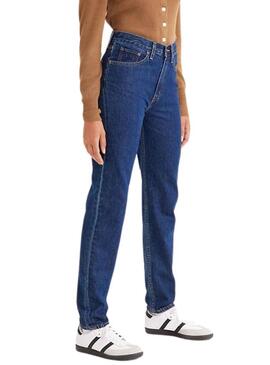 Pantaloni Jeans Levis 80S Mom Jeans Blu Donna