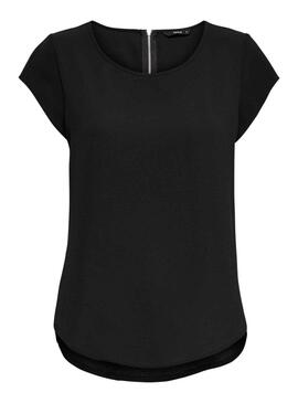 T-Shirt Only Vic Solid Nero per Donna
